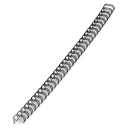 Fellowes Wire Bindings for 11 x 8.5 Documents, 32 Rings, 0.5" (100-Sheet) Capacity, Black, PK25 FEL5255401